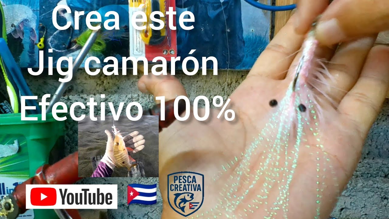 Crea tu jig camar&oacute;n, efectivo 100% #fishing #fish #tips