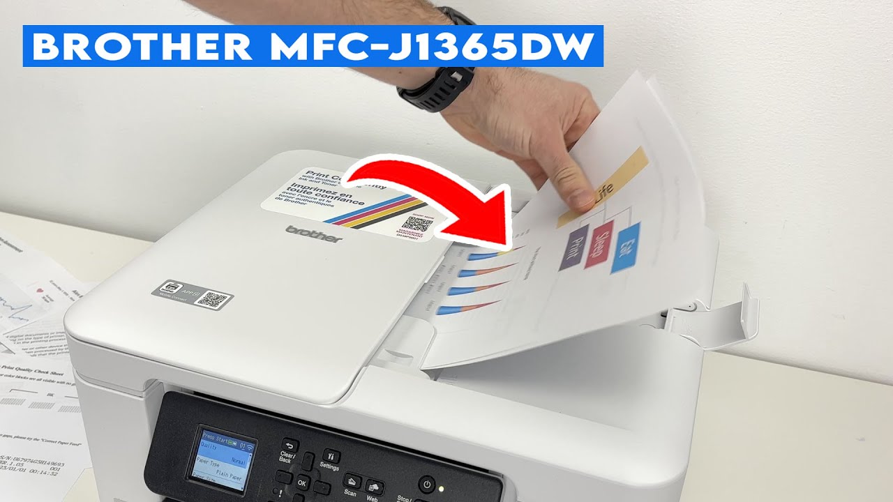 Brother MFC-J1365DW : How to Use the  Automatic Document Feeder ADF