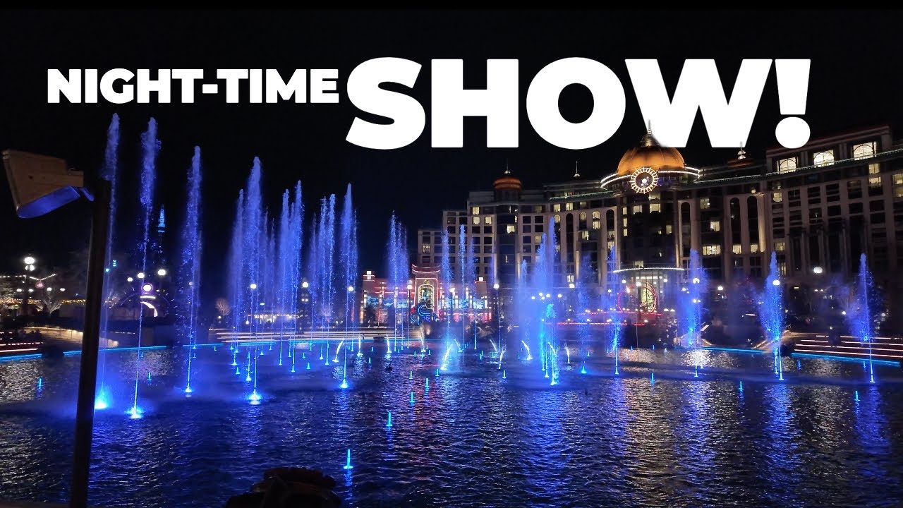 Epic Universe After Dark | The Nighttime Water Show Is Pure Magic