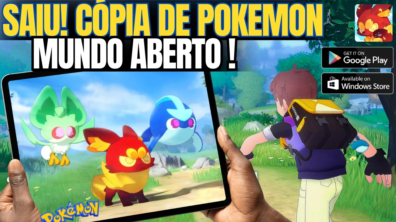 SAIU! MELHOR CÓPIA de POKEMON MUNDO ABERTO pra MOBILE e PC 😱 KARDMI | RPG MOBILE MUNDO ABERTO 2026