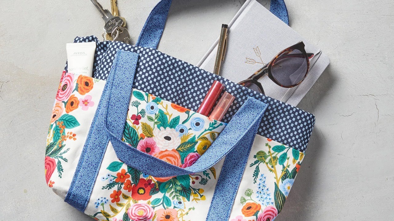 DIY Easy 6 Pocket Tote