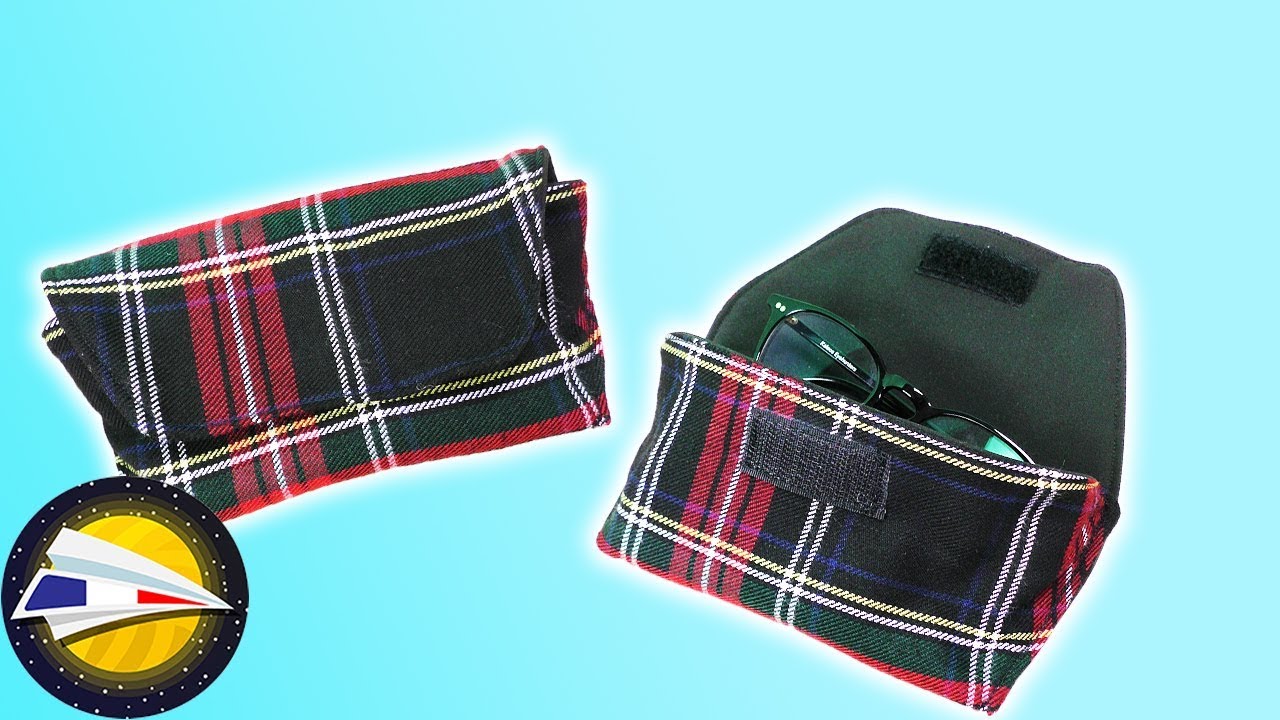 Etui à lunettes à coudre en 5 Minutes | Patron Gratuit | Couture pour débutants | Pochette | DIY