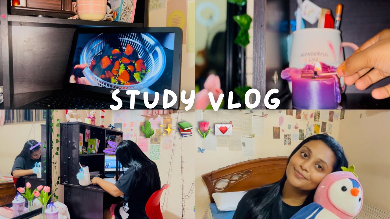 Study vlog🌵📚මාත් එක්ක පාඩම් කරමු🐾| Study tips 🎀
