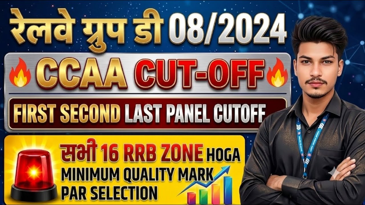 CCAA Big Update: Minimum Marks Par Selection? 📊 | All 16 RRB Zones Cut-off & Panel List