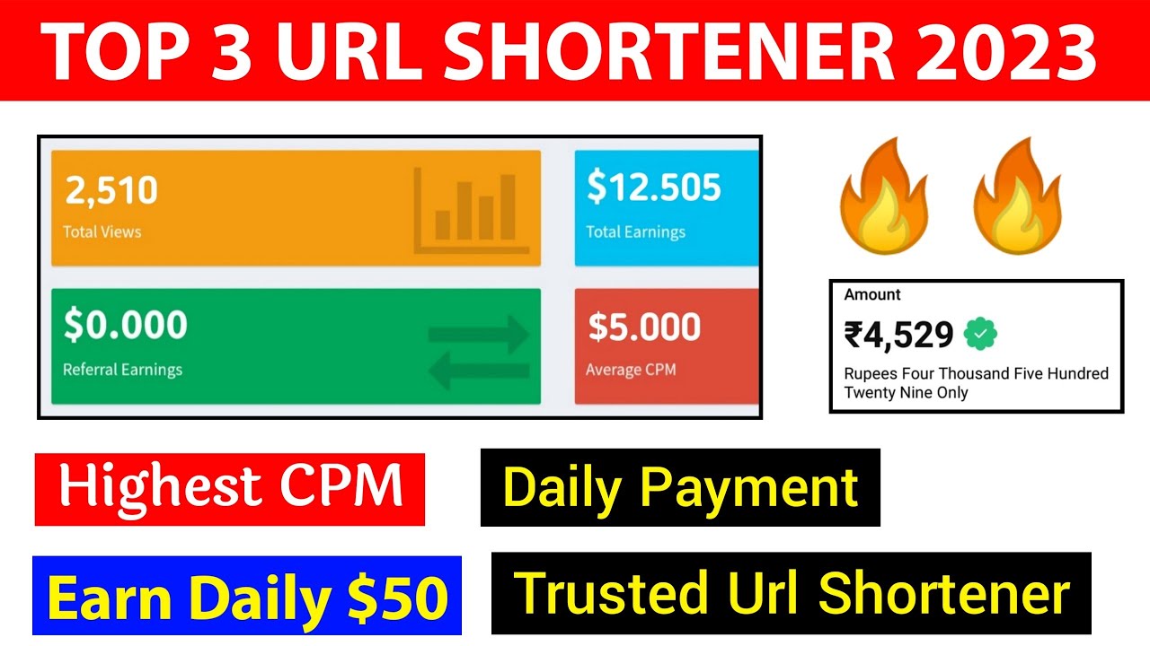 Top 3 Url Shortener In 2023 🔥 Best Url Shortener 2023 | Earn Daily $50 | Daily Payment Url Shortener