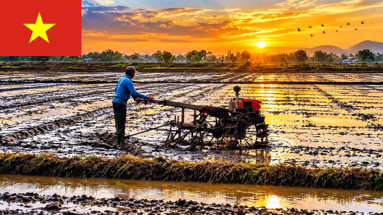     Vietnamese Farmers Begin a New Journey Toward the Golden Harvest 🚜🌾