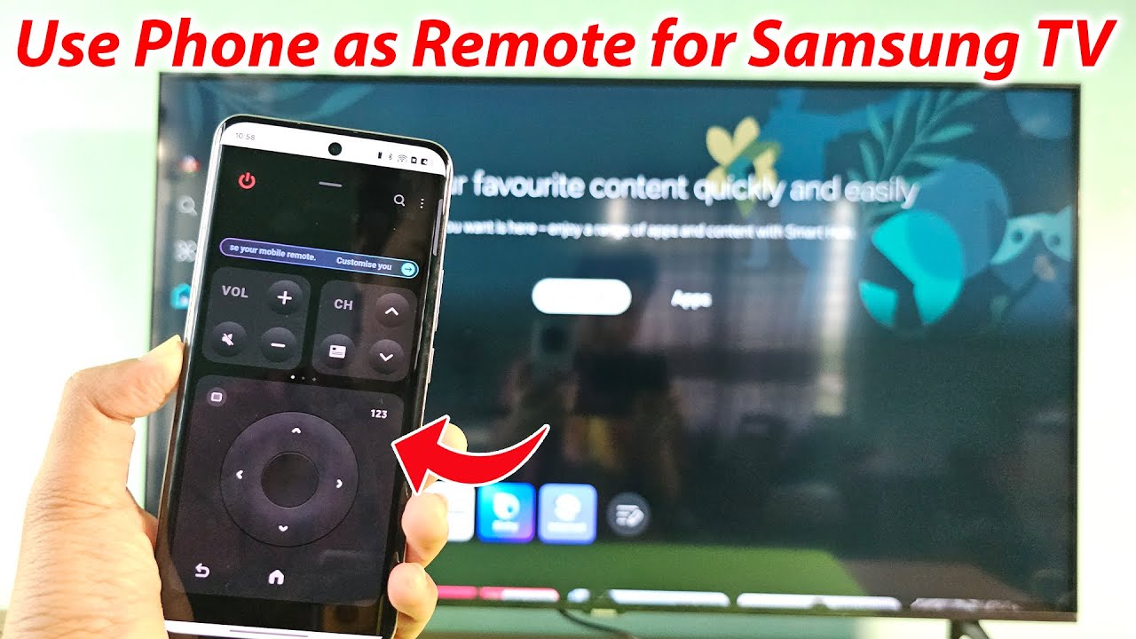 How to use android phone as remote for Samsung TV