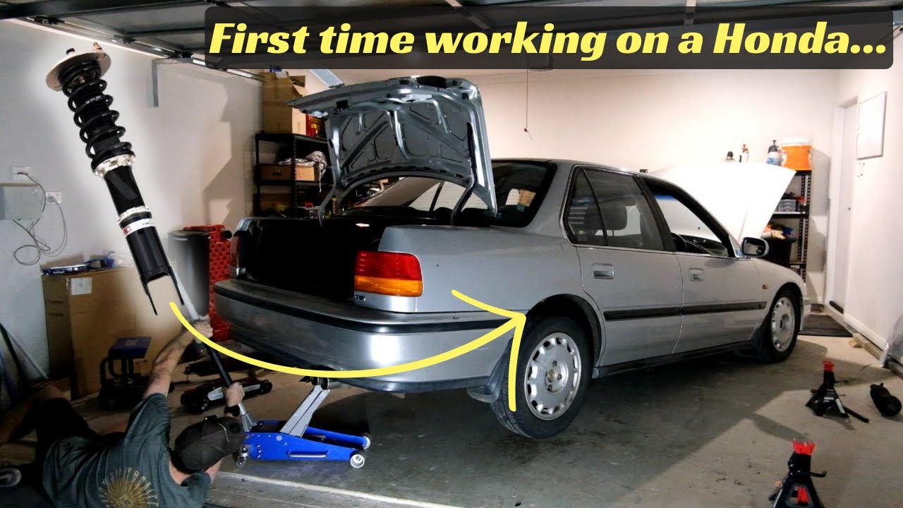 There's a Honda in my garage??? | 1993 Accord CB7 coilovers install!
