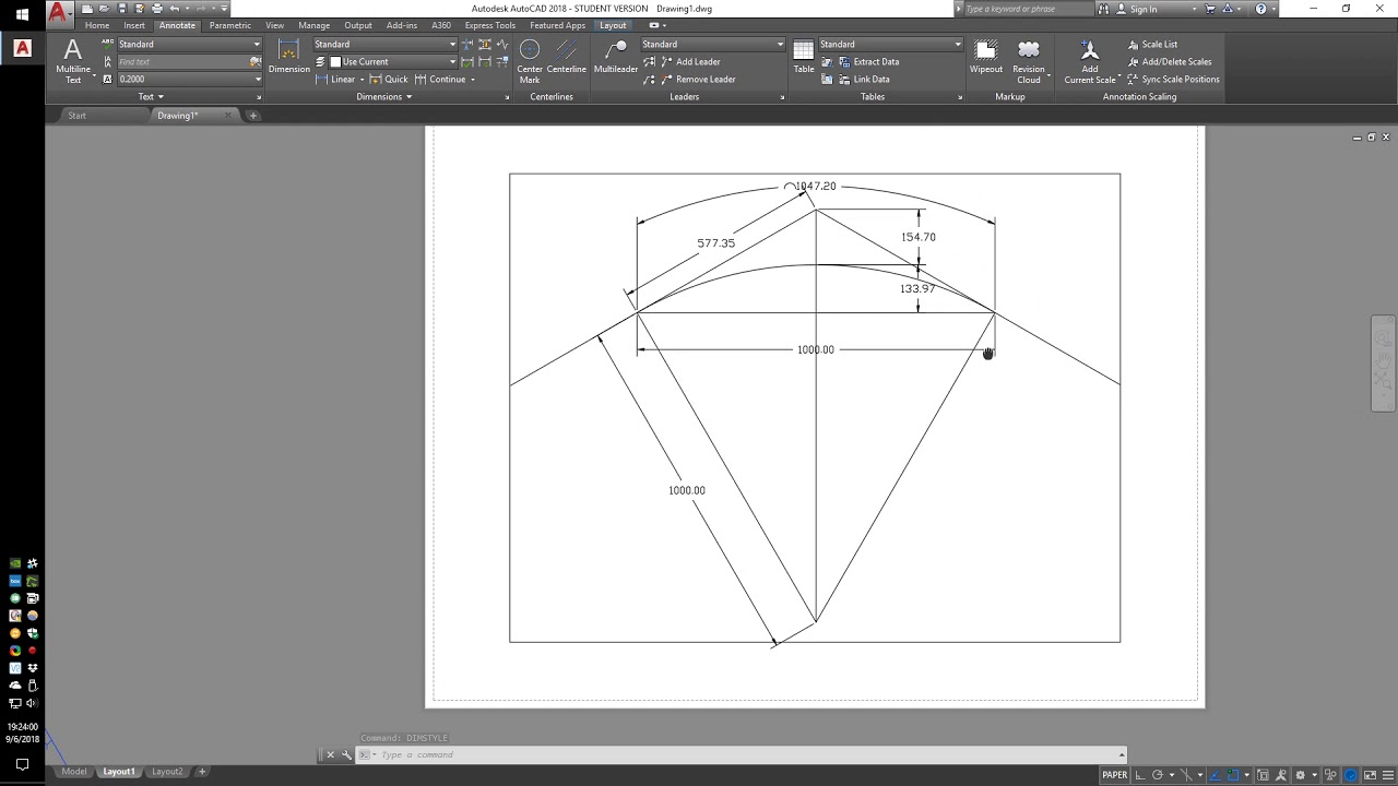 20180906 CE451 Horizontal Curve Layout in AutoCAD
