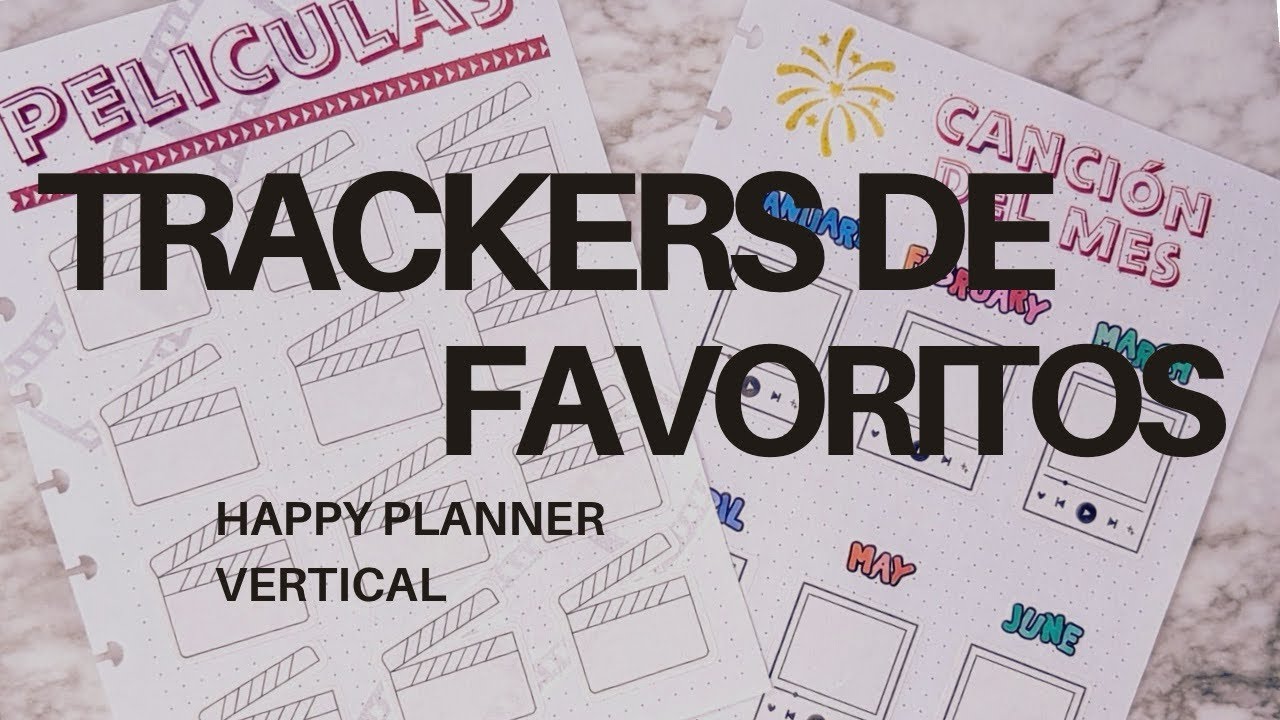•• Que trackers/registros usaré en mi agenda? ••