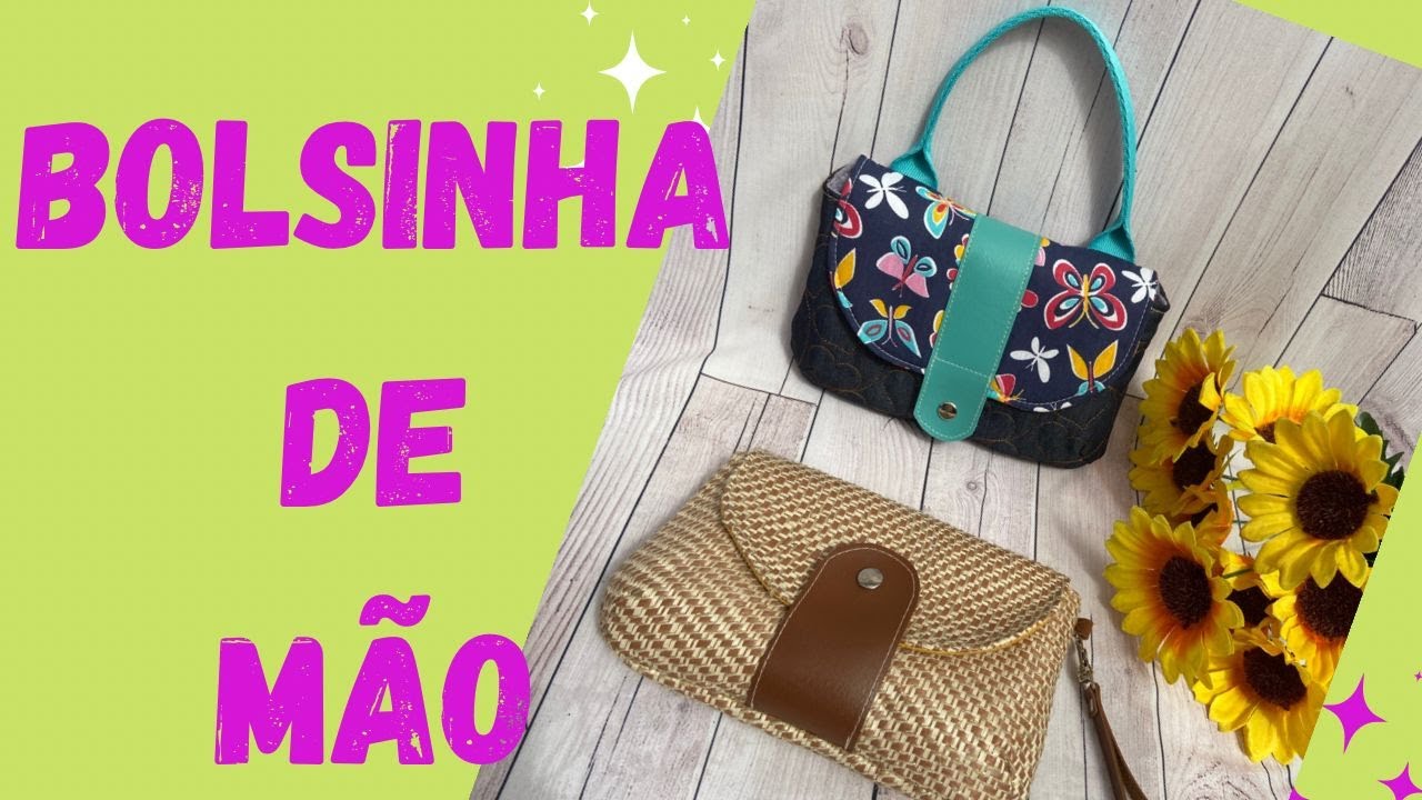 Bolsa de mão clutch passo a passo I Bolsinha Adulto ou Criança Fácil I Costura Criativa sem Segredos