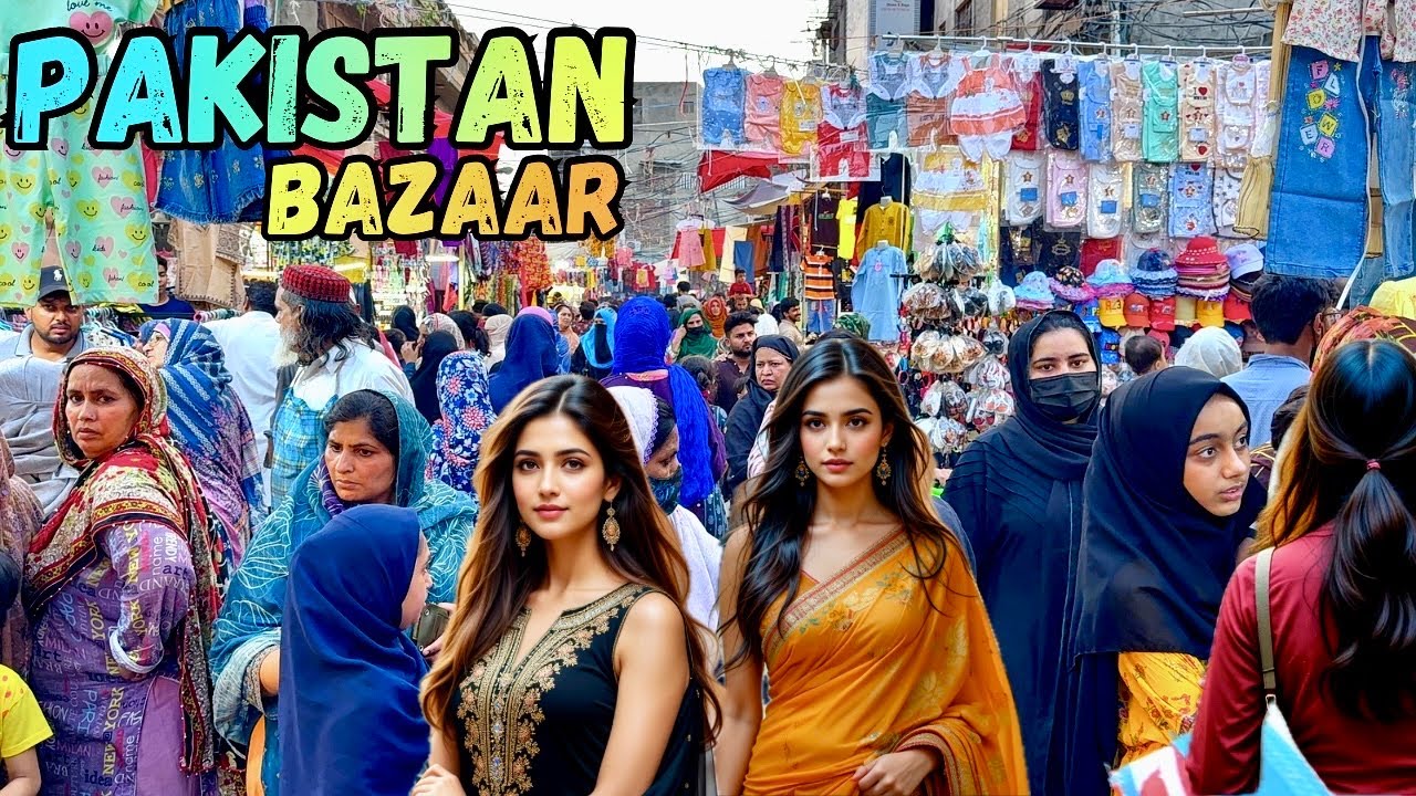 Lahore Street Walk 2025 | Most Colorful Bazaar in Pakistan | 4K HDR WALK