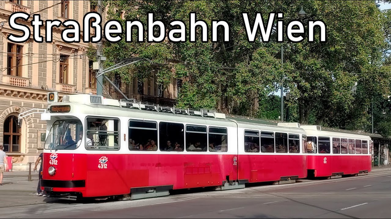 Straßenbahn Wien / Trams in the streets of Vienna, Austria 2023
