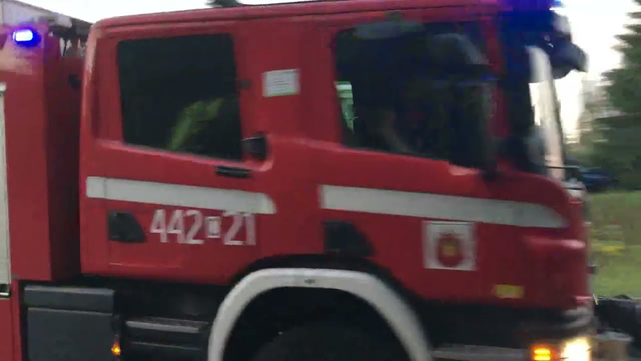 PSP Grudziądz - Wyjazd Sekcji GBA oraz GCBA wraz z Zespołem ZRM z JRG nr 2 w Grudziądzu