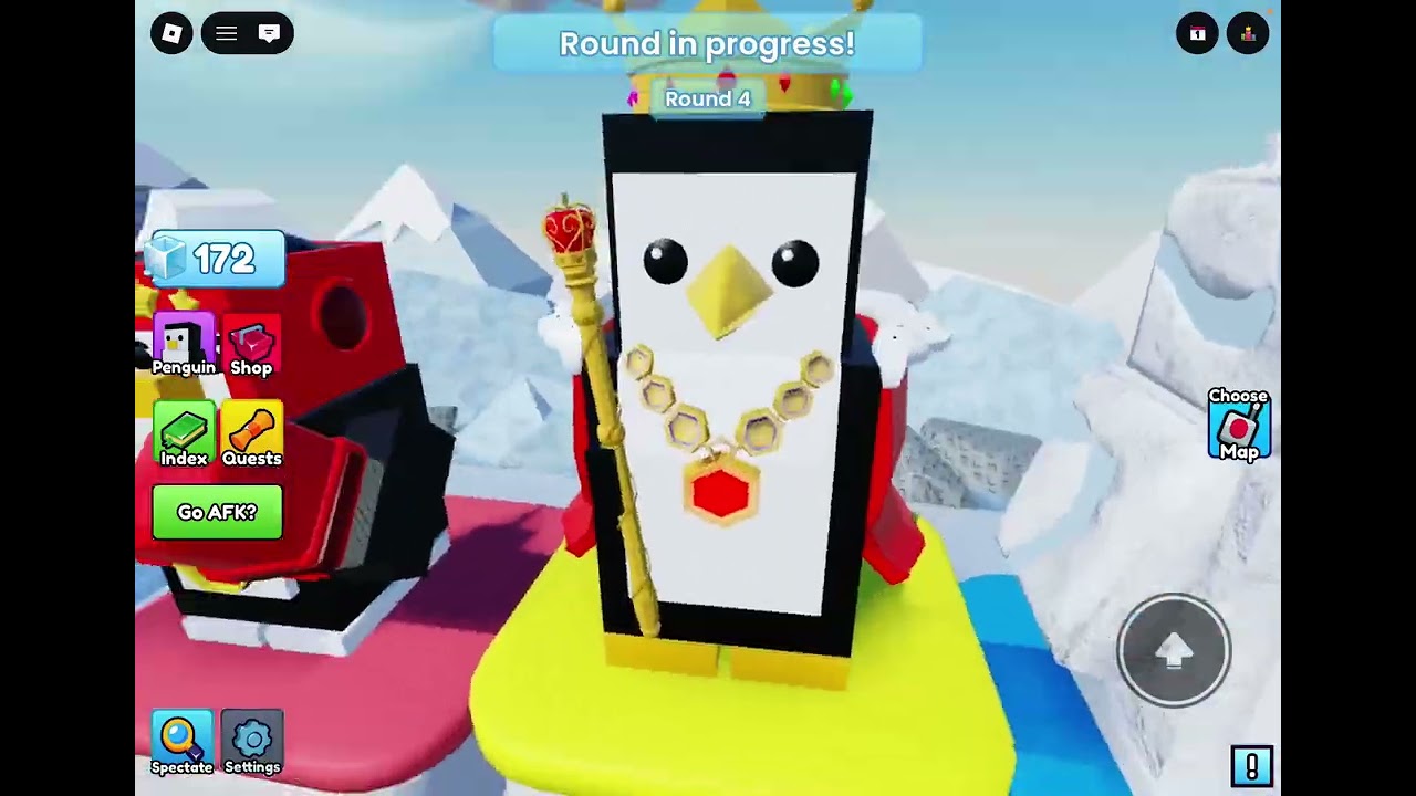 Playing Roblox knockout