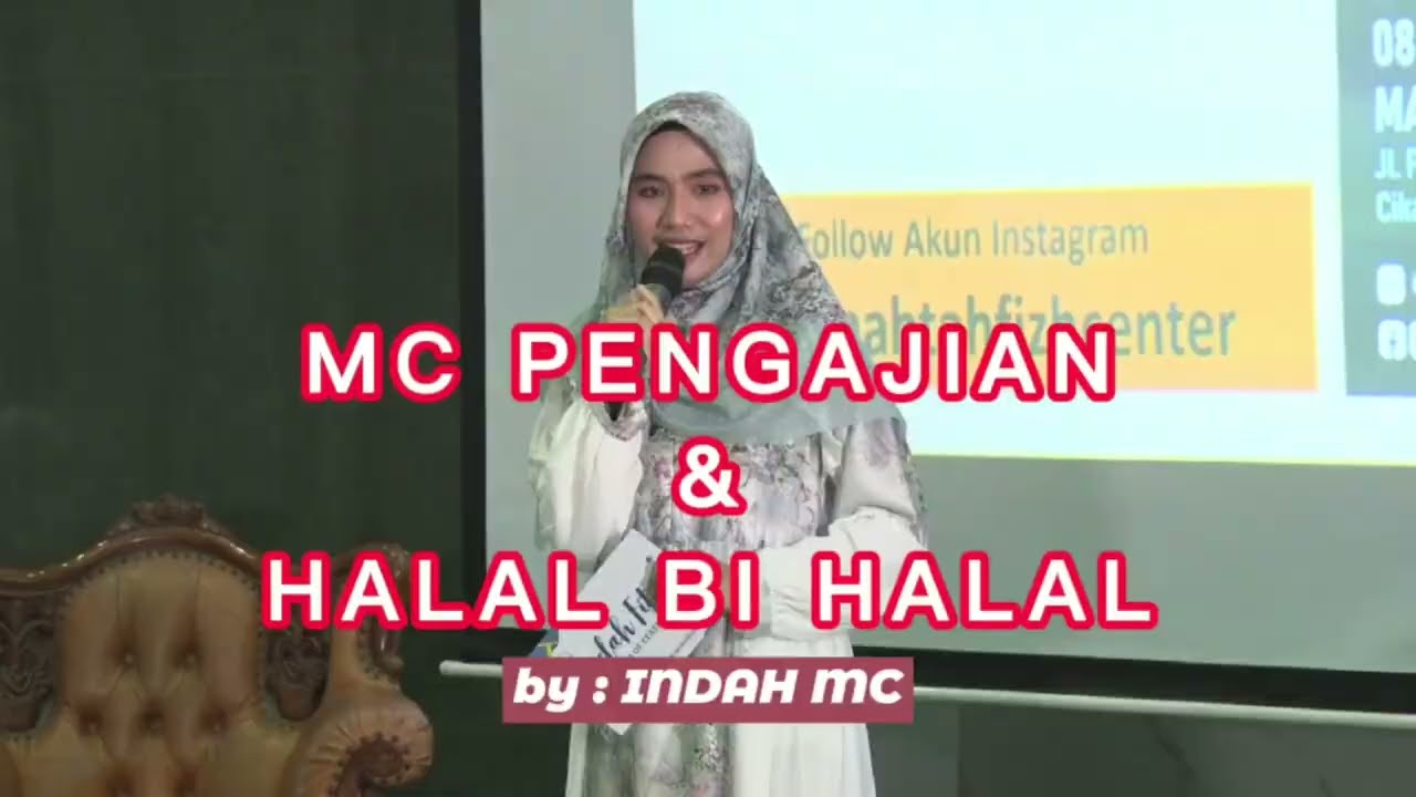 MC HALAL BI HALAL/MC PENGAJIAN PENUH KHIDMAT/CONTOH TEXT MC