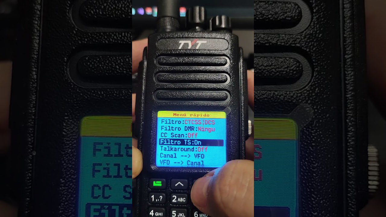 OpenGD77. Manejo 5, activaci&oacute;n de modo Promiscuo y Slot.
