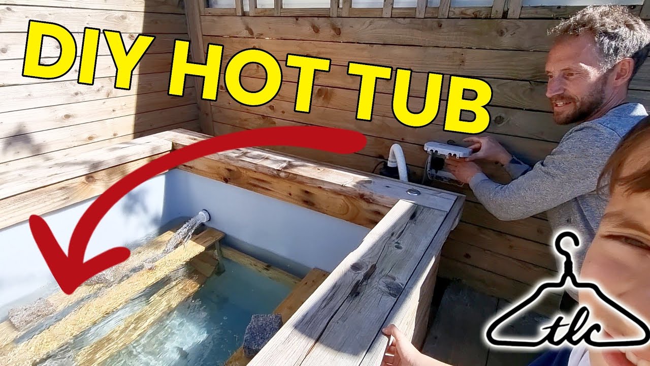 My DIY Hot Tub - So Easy To Make (IBC Container)