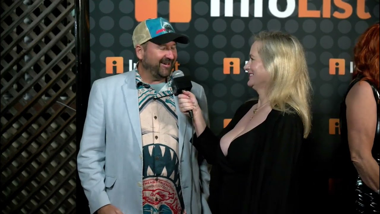 Mark Atkinson at the Infolist Pre Comic-Con Bash