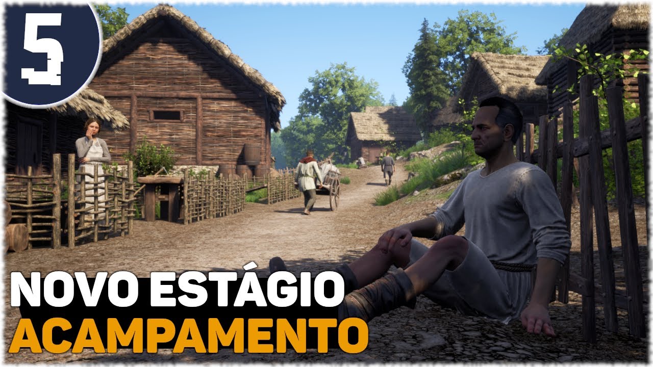 Novo Estágio Alcançado: Acampamento | Medieval Dynasty EP 05 | Gameplay PTBR 2022 (PS5 XBS Release)