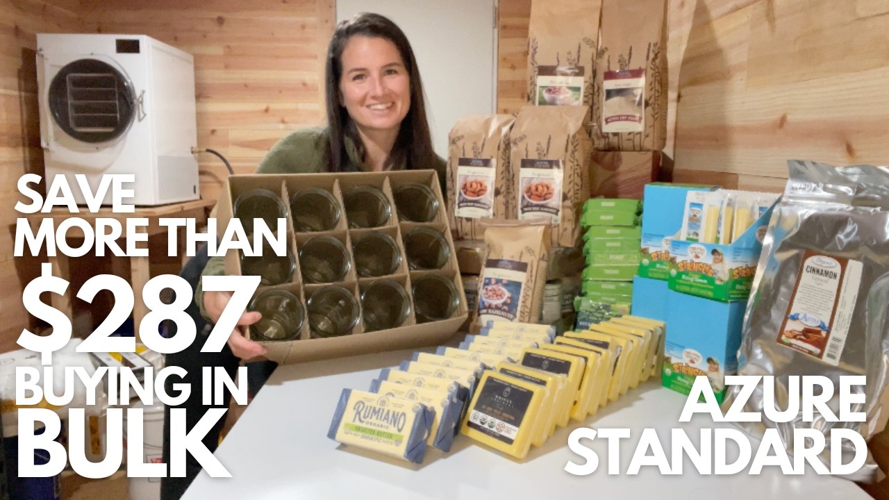 AZURE STANDARD | Family of 7 Beating USDA's Thrifty Food Plan Amount - Items for 3 Month Stock Up