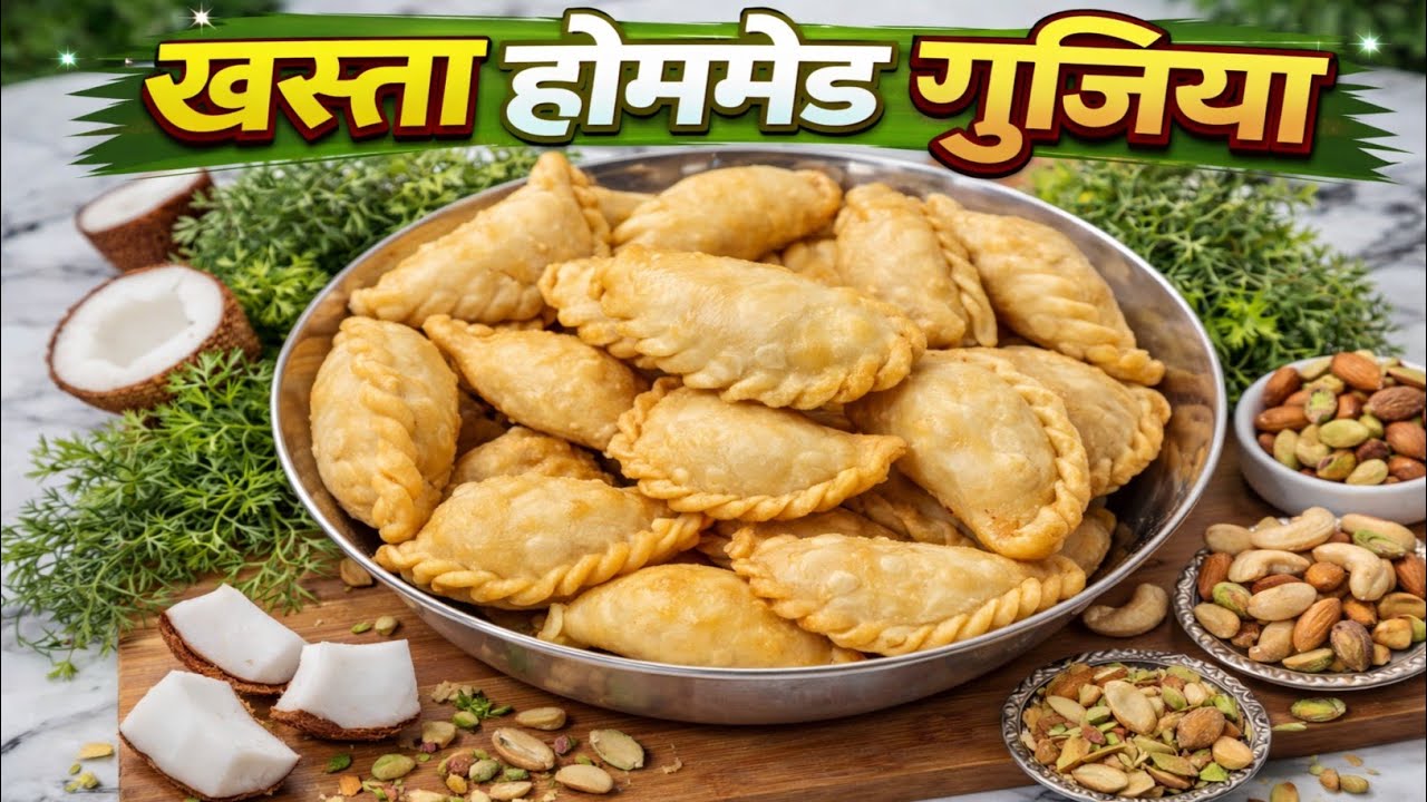 Holi Special Gujiya Recipe | एक भी गुजिया नहीं फटेगी जब इस ट्रिक से बनाएंगे | Mawa gujiya recipe