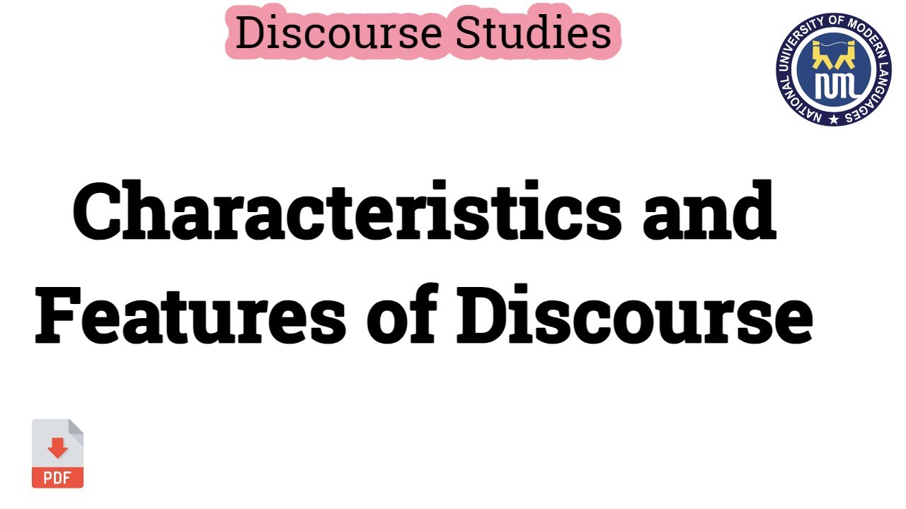 Features of discourse