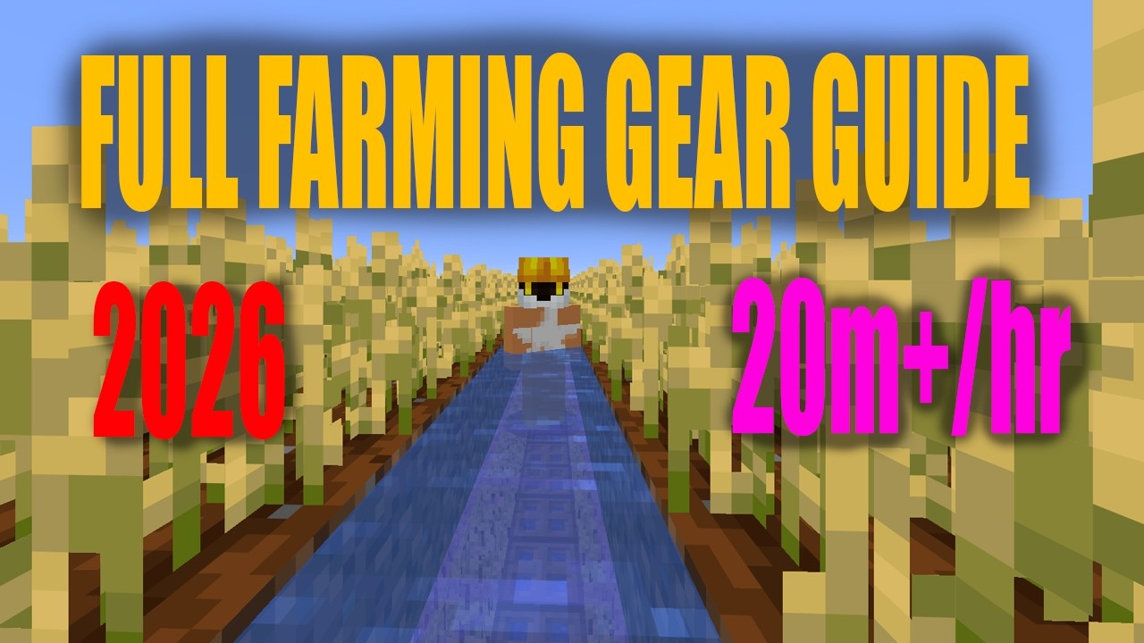 The BEST Updated *2026* Farming Gear Guide (Hypixel Skyblock)