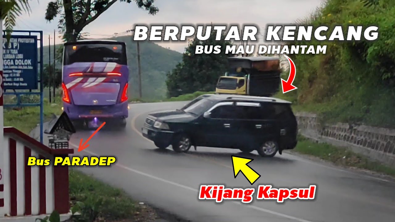 KIJANG KAPSUL BERPUTAR ‼️TERLAMBAT SEDIKIT MENABRAK BUS