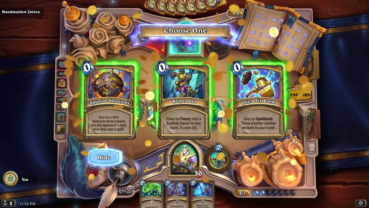 Hearthstone - Book of Heroes - Faelin vs Handmaiden Zainra