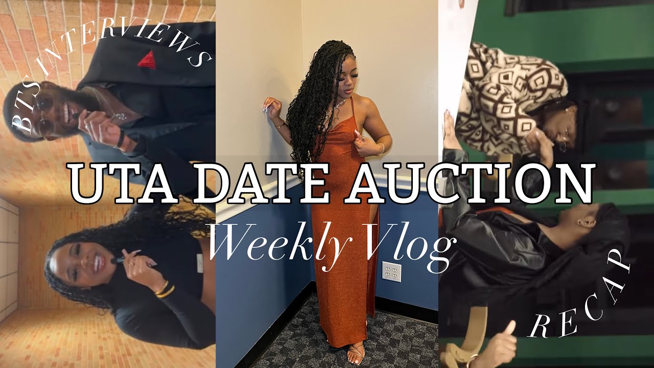 Weekly Vlog | UTA Date Auction | classes, shopping, nails, BTS clips