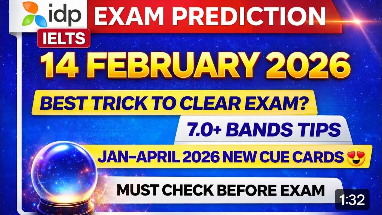IELTS 14 FEBRUARY 2026 EXAM PREDICTION WITH 7.0+BANDS TIPS || Ielts exam prediction || SURAJ IELTS