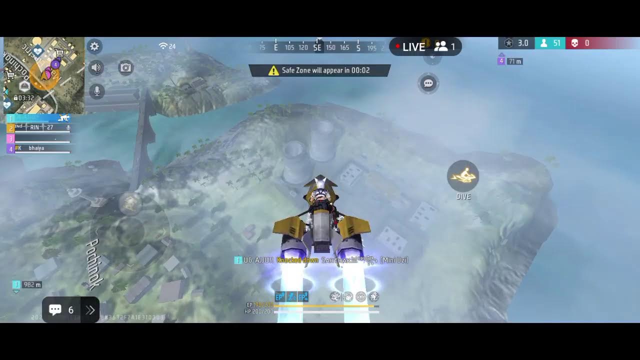 Free Fire rank push custom 1vs1 challenge account to join in live stream welcome to my live stream ☺