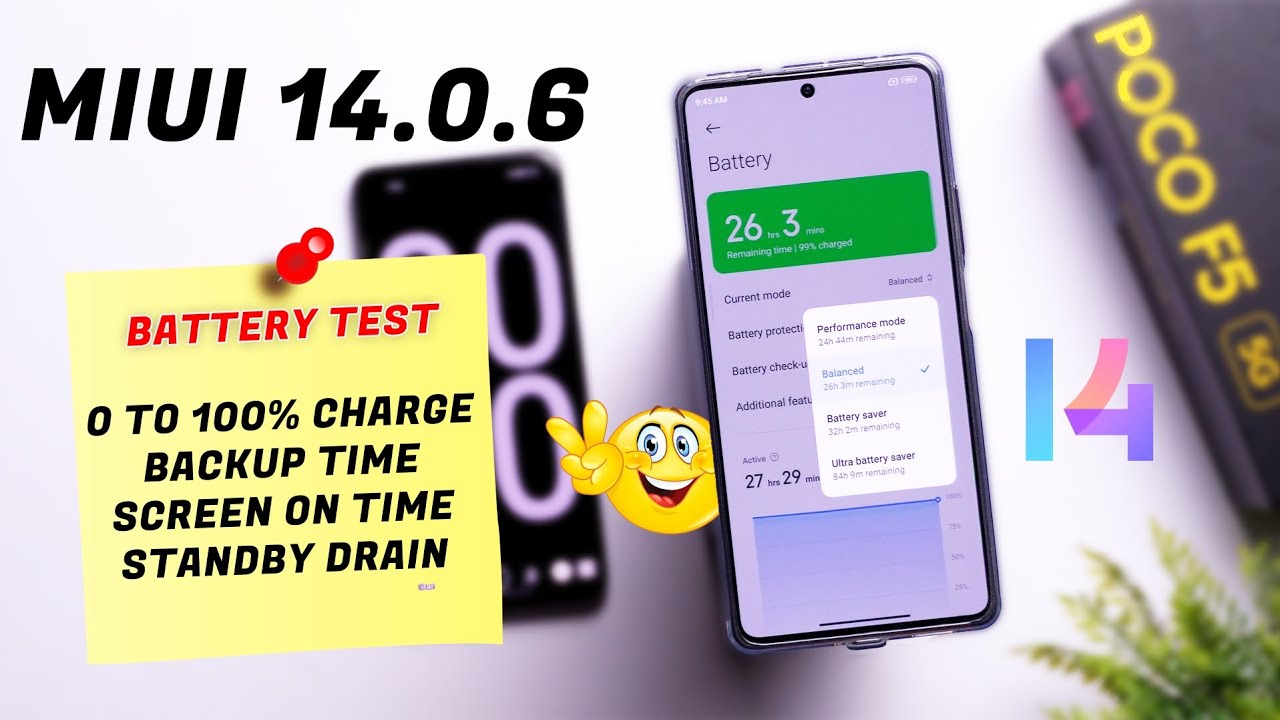 Poco F5 Battery Test After  MIUI 14.0.6.0 Update, Battery Drain, Backup, Standby | Before and After