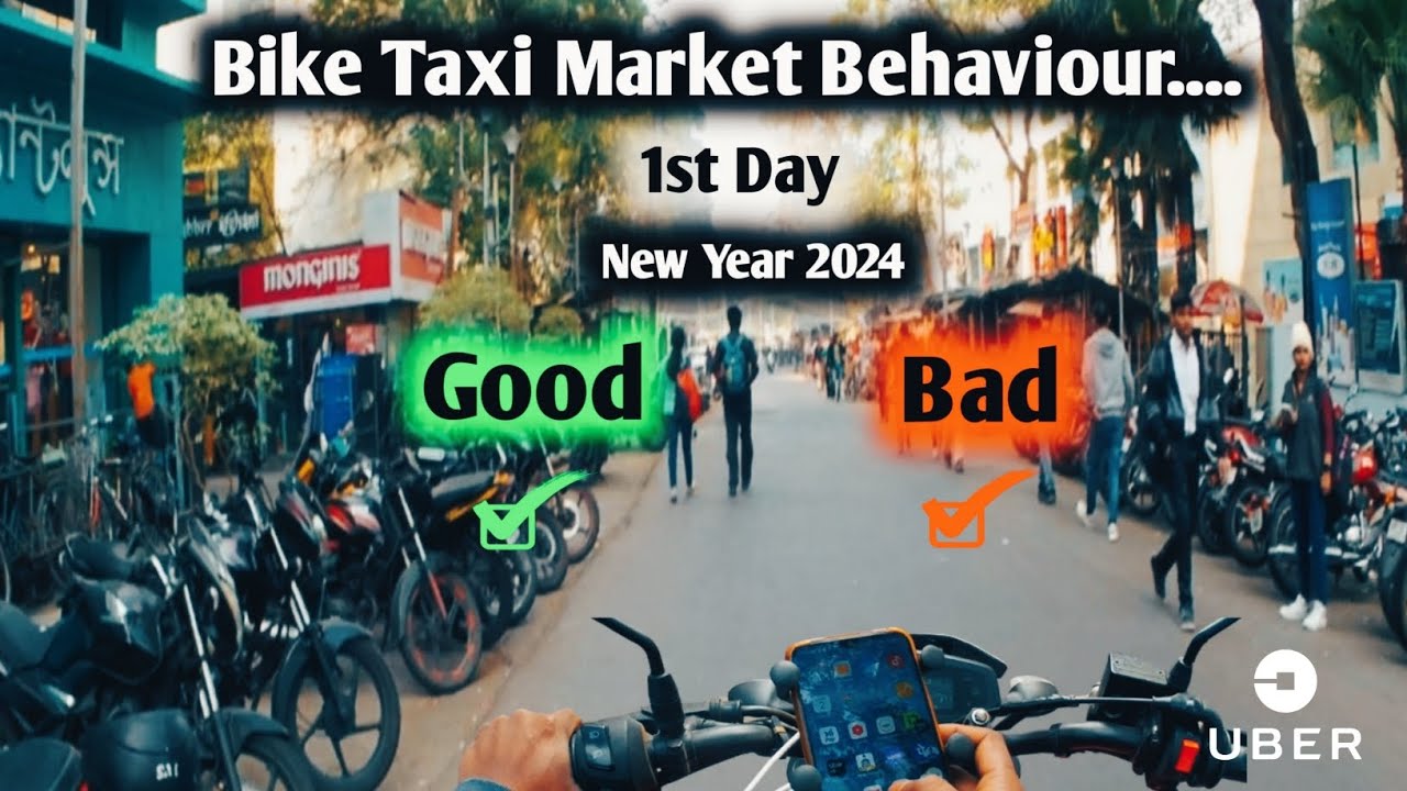 Bike Taxi Market Behaviour Good or Bad | 1st Day in New year 2024 | SRR RIDER VLOGS