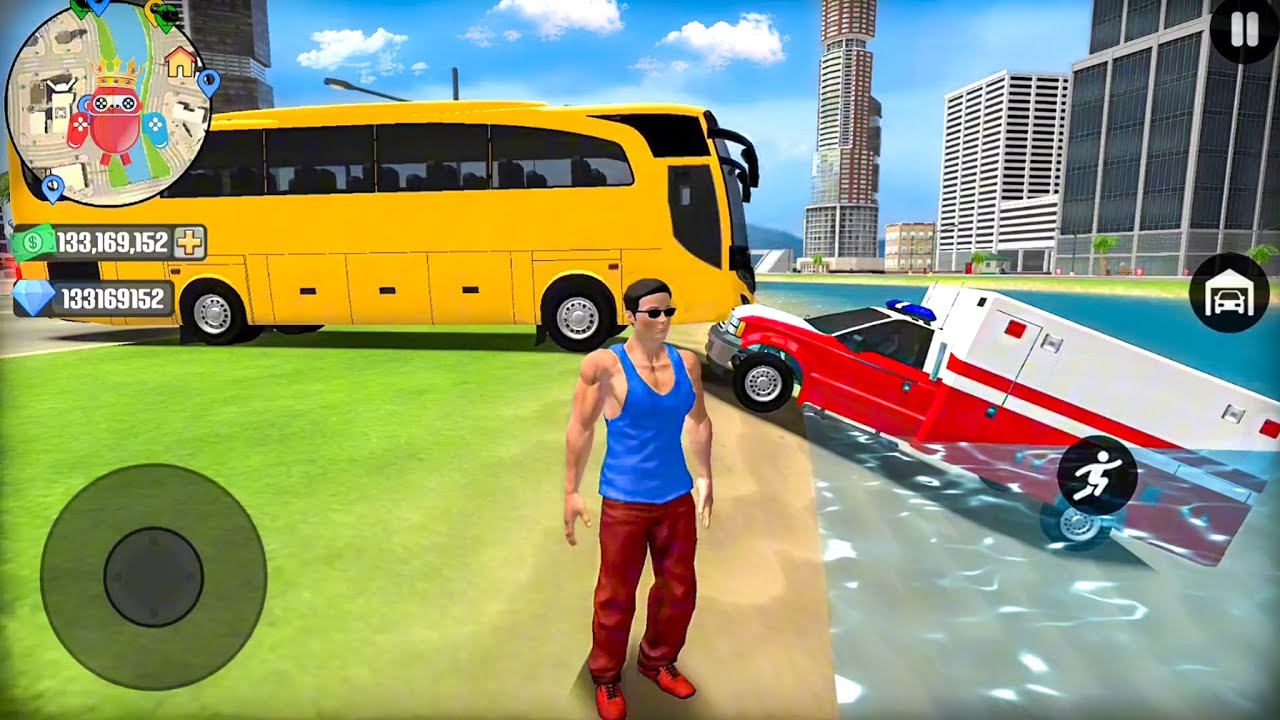 Public Transport Bus and Ambulance Driving in Open World Game - Android Gameplay