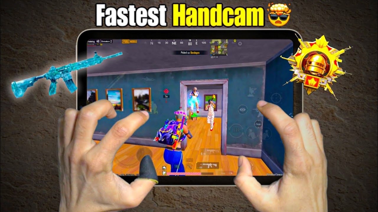World Fastest iPad Player🤯 iPad Mini 6 Handcam Wibes🔥5 Finger Claw | PUBG Mobile - BGMI