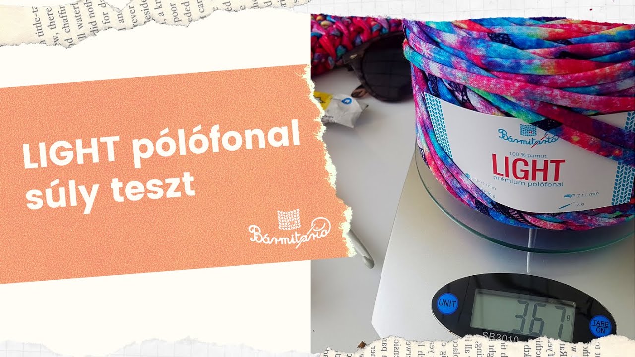 P&oacute;l&oacute;fonalazz vel&uuml;nk! - Mennyivel k&ouml;nnyebb a B&aacute;rmitart&oacute; LIGHT pr&eacute;mium p&oacute;l&oacute;fonal?