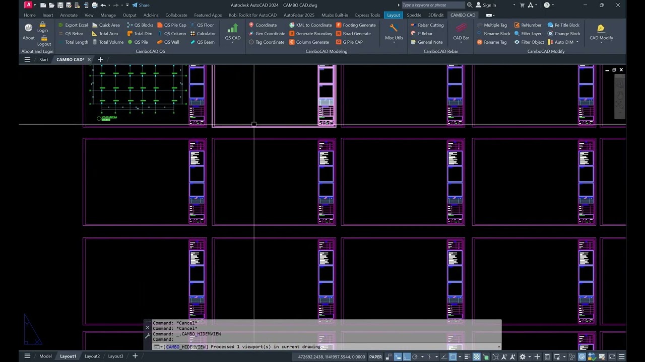ការរៀបប្លង់នៅ Layout