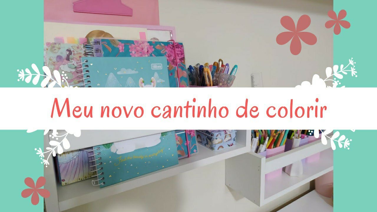Meu novo cantinho de colorir