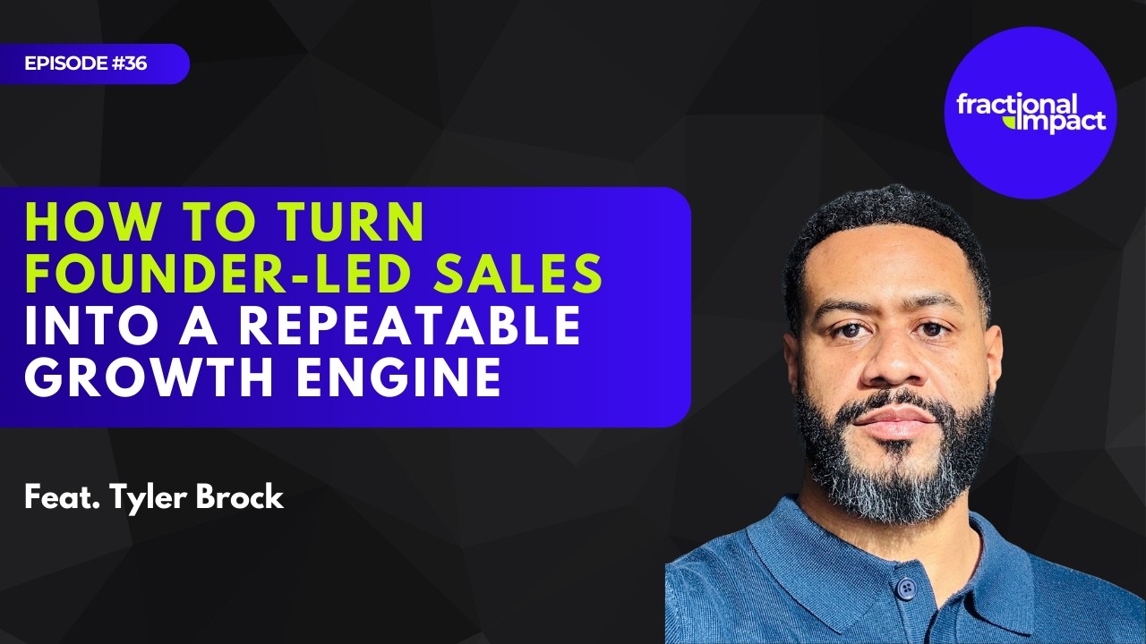 How to Turn Founder-Led Sales Into a Repeatable Growth Engine