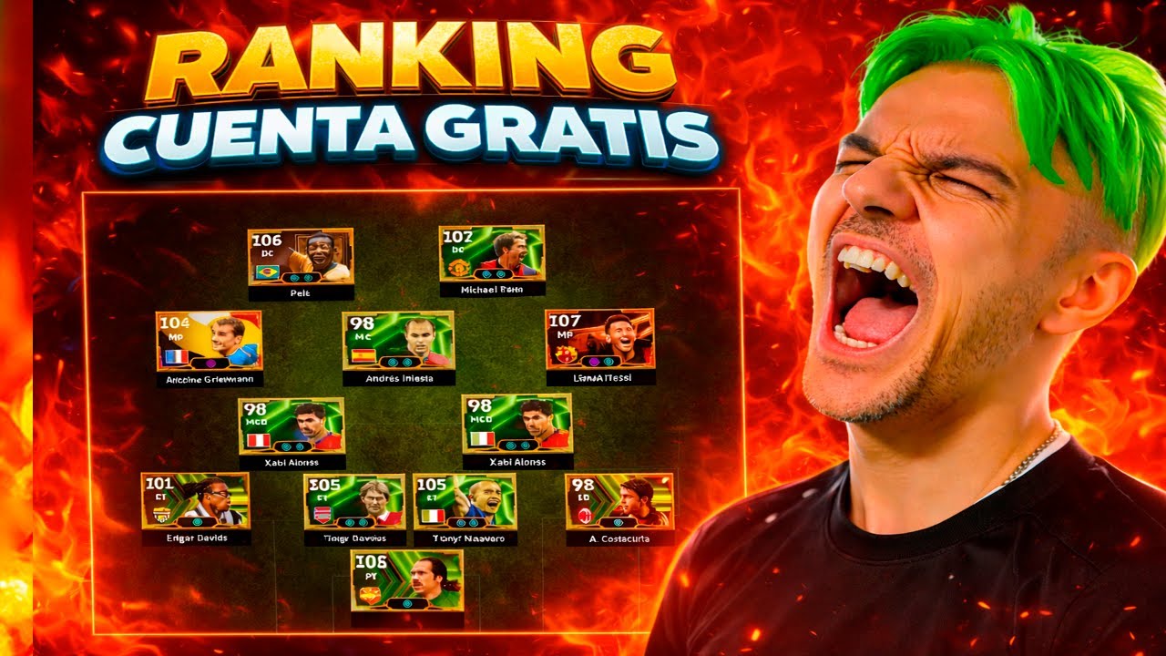 🔥🔥¡¡Ranking fuerte en cuenta GRATIS!! Efootball 2026