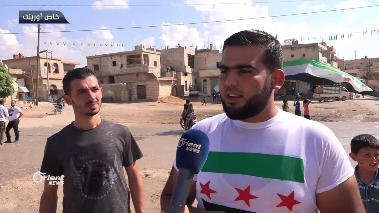 مظاهرات في الجينة غرب حلب تطالب بإسقاط النظام