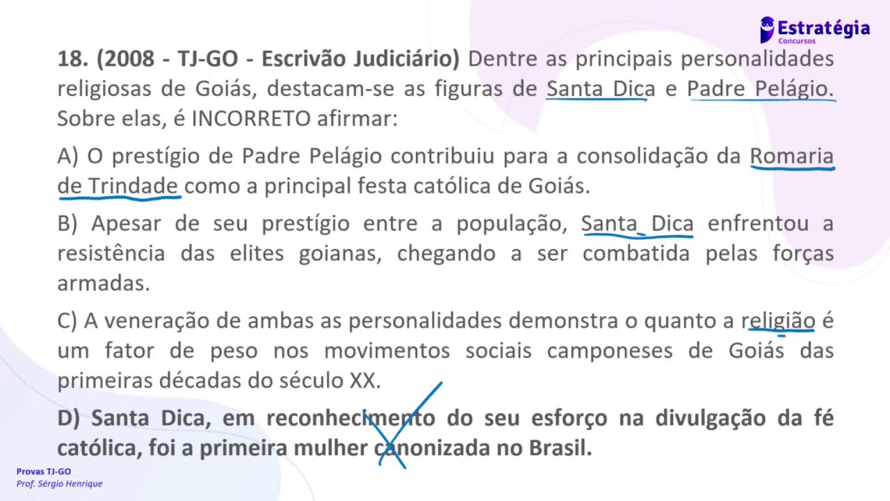 Reta Final TJ GO P&oacute;s-edital: Hist&oacute;ria e Geografia de Goi&aacute;s - Prof. Sergio Henrique