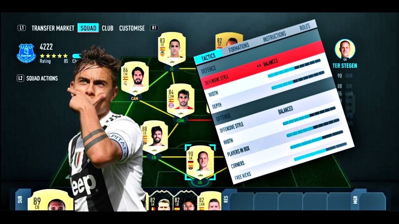 fifa 20 4231 formation AFTER PATCH!!! attacking tactics defending tactics!!! best way to win!!!