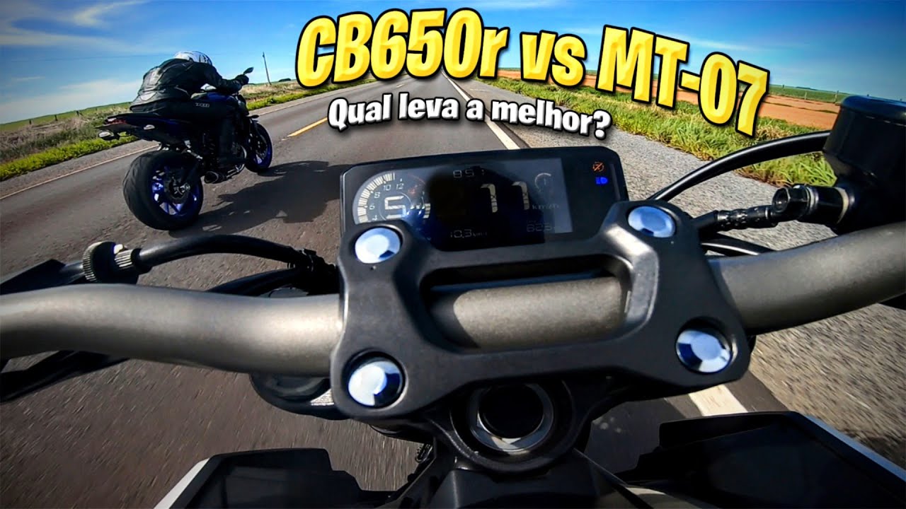 CB650r vs MT07 fui na tocada da CB [BOA?]