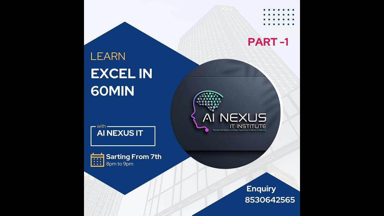 Master Excel in 60 Minutes: From Beginner to Pro - Part 1