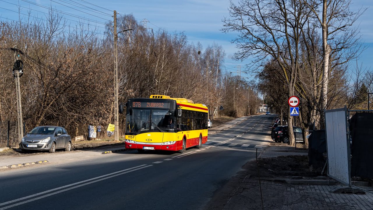 Solaris Urbino 12 #1157 - MPK Lódź [przejazd, 64B]🎶 retarder🎶