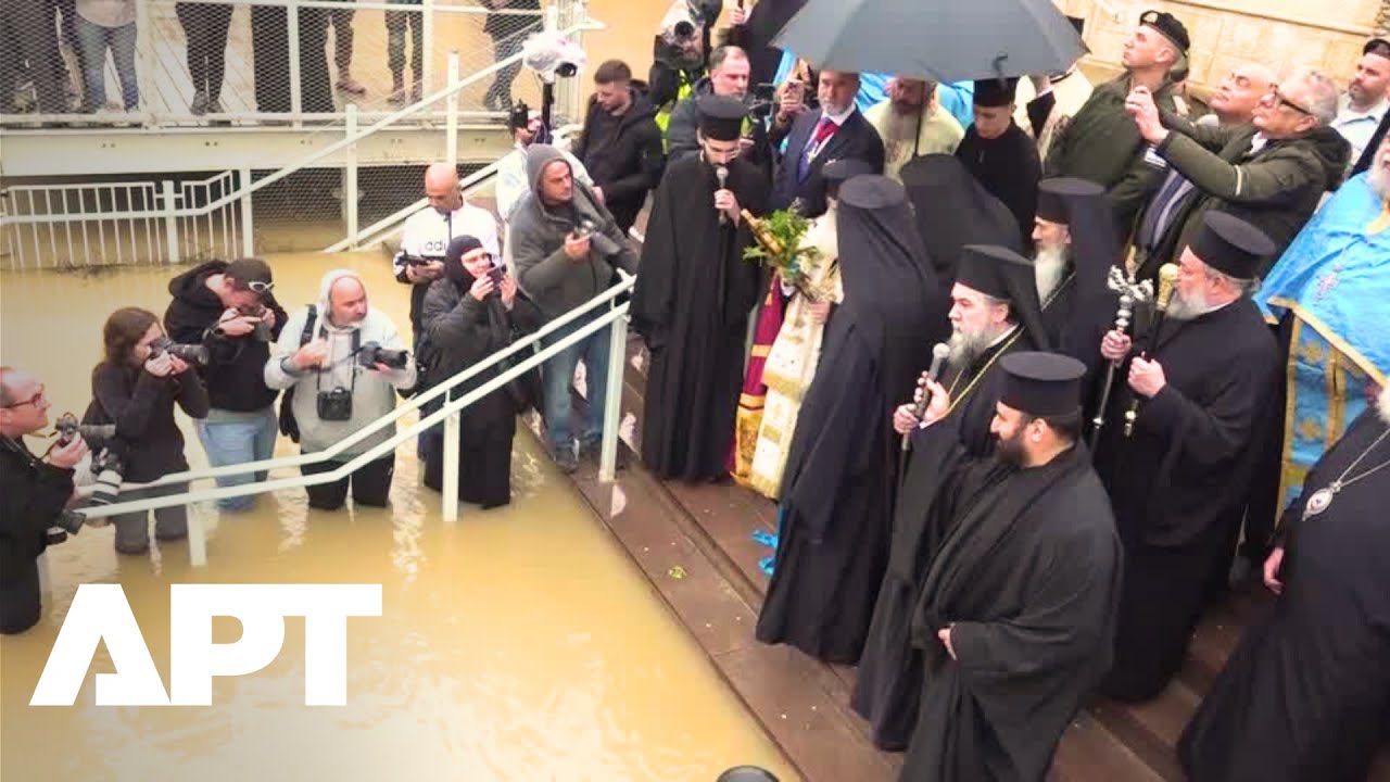 Orthodox Christians Re-enact Jesus’ Baptism at Jordan River | Stunning Ceremony | APT