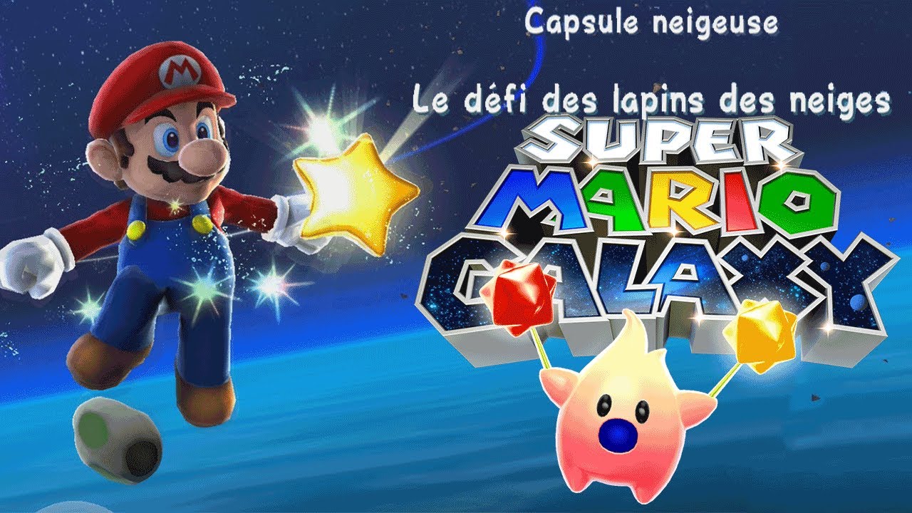 Super Mario Galaxy :L'étoile - Niveau :Capsule neigeuse : Le défi des lapins des neiges